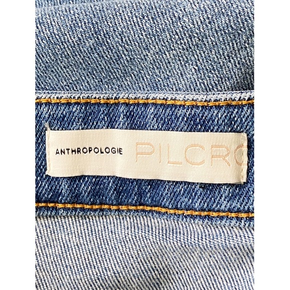 Anthropologie Pilcro The Cigarette Distressed Splatter Slim Straight Jeans - 34 - Picture 11 of 14